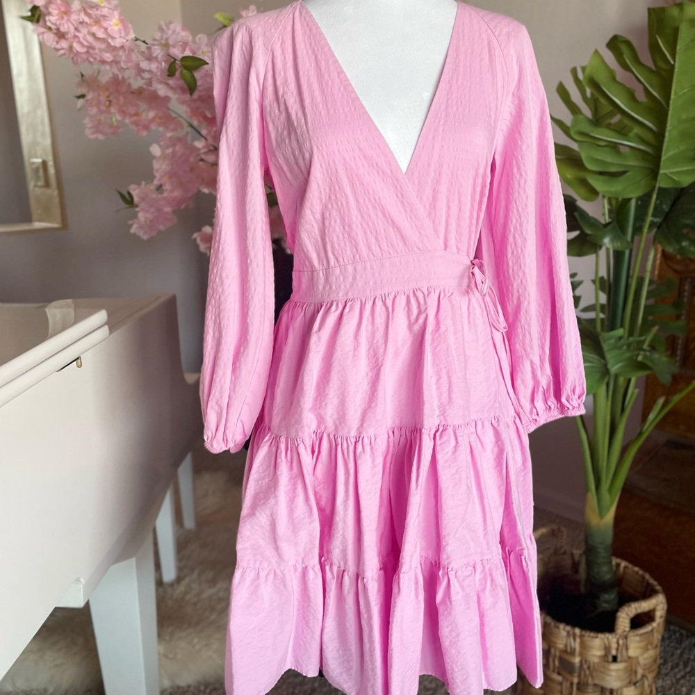 Gianni Bini Pink Long Sleeve Dress